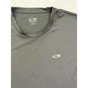 Champion C9 Duo Dry Athletic T-Shirt Mens Large Black Performance Gym Tee